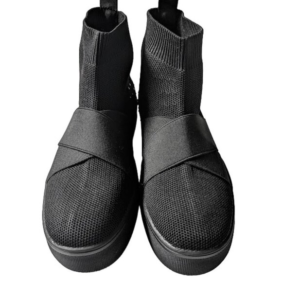 Ecko Red Rhino Beyley Black Slip On Logo Black Knit Sneaker Bootie Size 7.5 NWOB - Picture 6 of 10